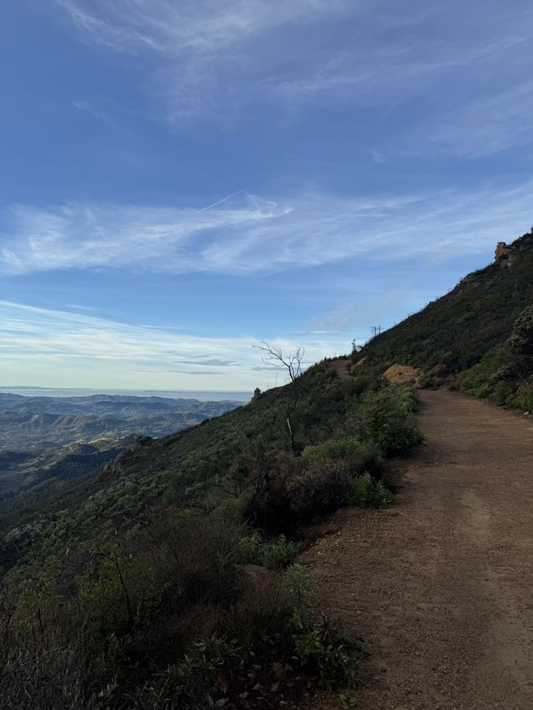 Hiking toward the crash site