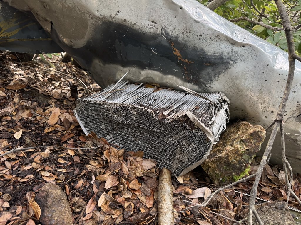 Heat transfer component from the wreckage